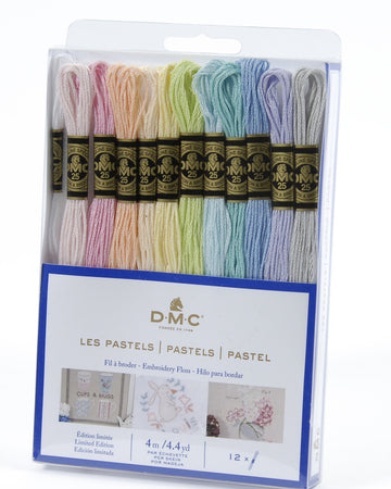 Brodergarn - DMC - Pastell 12 st.
