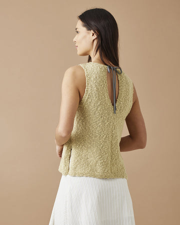Ida top with slit at the back