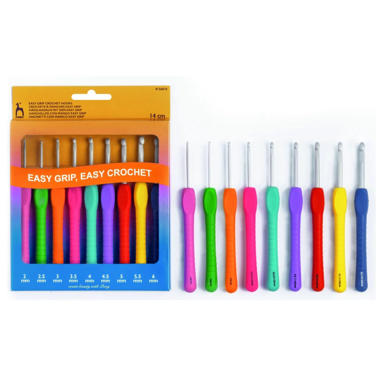 Easy - Crochet hook set 2.0-6.0 mm