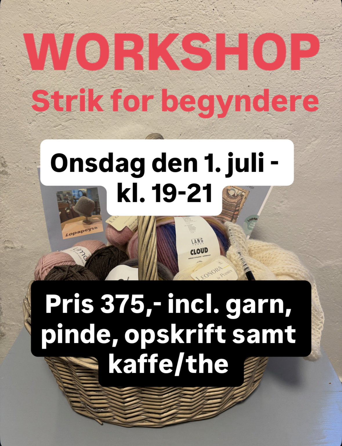Strik for begyndere  - onsdag den 1. juli 2026