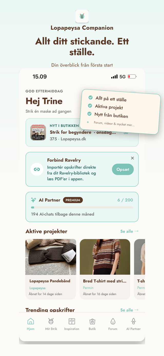 Din digitala stickkompis