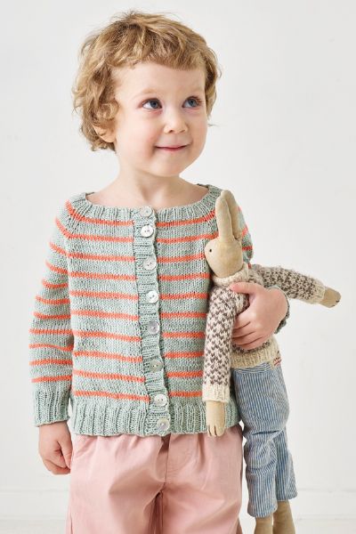 Striped baby jumper in Maja